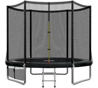 JUMMICO Garden Trampoline for Children, 6ft/7.5ft/10ft/12ft Trampoline Outdoor Safety net and Padded Poles for Children Indoor Outdoor Fitness,Maximum up to 150 kg