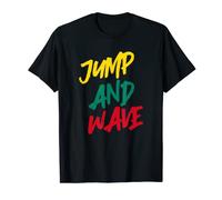 Jump And Wave Grenada Flag Grenadian Caribbean Carnival Mas T-Shirt