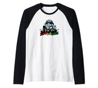 Jump And Wave Saint Lucia Independence Day Flag Carnival Mas Raglan Baseball Tee