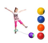 Jump Ball Random Color Ankle Jump Ball Fitness Equipment Ankle Light Skip Ball Skip Hop Swing Jumping Ball Outdoor Single Foot Shot Ball(As shown)