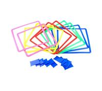 Jump Circles i - 15- Multi-Color Arcs, Linkable Floor Net, Development of Motor Skills | Children Balance Coordination Training Kindergarten Nursery Gym Summer Camp Lawn Driveway Play