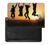 Jump in The Air Passport Cover Protector Rfid Blocking Passport Holder Id Card Holder Secure Travel Wallet Organizer for Passport Tickets Credit Cards, style, One Size
