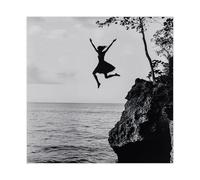 Jump Into The Sea Canvas Poster Bedroom Decor Landscape Office Room Decor Gift 28x28inch(70x70cm)