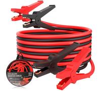 Jump Leads Car Van Battery Jumper Cables, 3 Meters Heavy Duty Jump Leads - 400 Amp Battery Booster Jumper Cables Colour Coded Clamps for Starting Petrol Diesel Car Battery with Bag