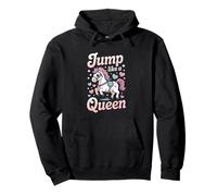 Jump Like A Queen Cute Kawaii Pony Rider Pullover Hoodie