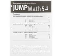 Jump Math Quizzes and Test, Grade 5.1 - Ab: Canadian Edition