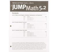 Jump Math Quizzes and Test, Grade 5.2 - Ab: Canadian Edition