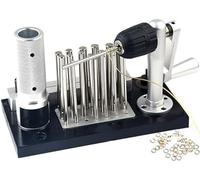 Jump Ring Maker Tool - Stainless Steel Manual Wire Drawing Machine with 20 Mandrels (2.5mm to 12mm) for Jewelry Making