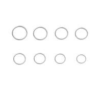 Jump Rings 100-200Pcs/Lot Stainless Steel Open Jump Rings Split Connectors for DIY Jewelry Making Accessories(Closed Ringx200pcs,6mm x 0.8mm)