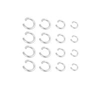 Jump Rings 100-200pcs/lot Stainless Steel Split Rings Open Jump for DIY Jewelry Finding Making Connector Accessories(Steel 200pcs,0.5X5mm)