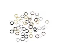 Jump Rings 200Pcs/Lot 3-10mm Metal Jump Rings Round Split Gold Color Jewelry Connector for DIY Making Findings Accessories Supplies(Color 12,10mm X 200pcs)
