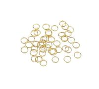 Jump Rings 200Pcs/Lot 3-10mm Metal Jump Rings Round Split Gold Color Jewelry Connector for DIY Making Findings Accessories Supplies(Color 9,6mm X 200pcs)
