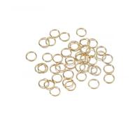 Jump Rings 200Pcs/Lot 3-10mm Metal Jump Rings Round Split Gold Color Jewelry Connector for DIY Making Findings Accessories Supplies(Color 7,8mm X 200pcs)