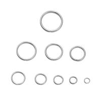 Jump Rings 200PCS Stainless Steel 3/4/5/6/7/8/10/12mm Rings Split Ring Connectors Single Loops Jump DIY Jewelry Findings Supplie(Silver,7mm)