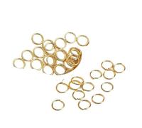 Jump Rings Jump Rings for Jewelry Making,Brass Open Connecting for DIY Accessories(18k Gold Plated,1.2mmx10mm-50pcs)