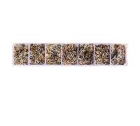 Jump Rings, Jump Rings Split Link Loop Set Multicolor 3-10mm Linen 1280 Pcs for DIY Jewelry Making(Color 6)