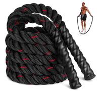 Jump Rope, 2.8lb Weighted Jump Rope for Fitness, 2.8M Length 25MM Diameter Heavy Exercise Jumping Ropes, Adult Skipping Rope for Men Women Improve Strength, Building Muscle, Home Workout Equipment