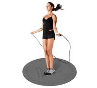 Jump Rope Cardio Mat, Fitness Exercise Mat- Yoga Exercise Mat for Absorbing Shock & Rope Protection, Indoor & Outdoor Skipping Rope Mat, Excellent Stability, Easy Storage, Protects Floors