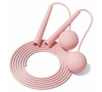 Jump Rope-Cordless & Corded Adjustable Jump Rope for Fitness with Large Ball for Home Gym & Travel for Men and Women (Pink)