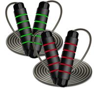Jump Rope, Exercise Jumprope for Men Women and Kids Workout,Rapid Speed Jumping Rope for Cardio and Endurance Training,for Home Aerobic Exercise Equipment (Green + Red)