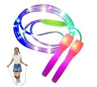 Jump Rope For Women,Colorful LED Illuminated Jump Rope,Cushioning Multi-Color Training Equipment For Kids And Adults Outdoor Indoor Training