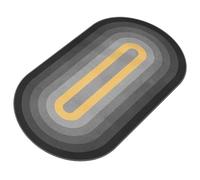 Jump Rope Mat 100x50CM Color Jump Rope Mat Double sided Mute Skipping Base Shockproof Fitness Exercise Home Bedside Carpet(Grey)