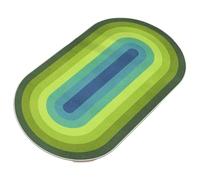 Jump Rope Mat 100x50CM Color Jump Rope Mat Double sided Mute Skipping Base Shockproof Fitness Exercise Home Bedside Carpet(Dark Green)