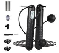 Jump Rope, Weighted Jump Rope for Fitness, Skipping Rope with Counter - Heavy Handles,Adjustable Digital Counting for Women,Men, Adults, Kids