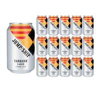 Jump Ship Brewing | Yardarm Lager 0.5% | Alcohol Free Beer | Premium Refreshing Non Alcoholic Lager | Gluten Free | Vegan | 12 x 330ml Cans