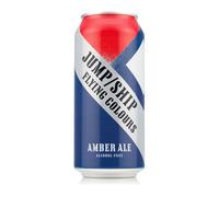 Jump Ship Flying Colours Amber Ale 0.5% 440ml - Alcohol Free British Ale, Case of 6 Cans