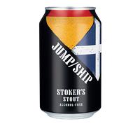 Jump Ship Stoker's Stout - Non Alcoholic Stout, Case of 6 Cans