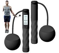 Jump - Smart Digital Skipping With Counter, Adjustable Weighted Handles For Cardio Endurance, Cordless Fitness Equipment For Indoor Exercise Home Gym Training Routine, 4.72x2.83in