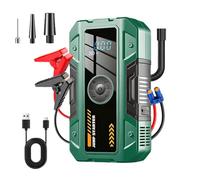 Jump Starter - 3-Mode Digital Display Portable - Jump Starter with Air Compressor,for Vehicle Automotive Bike Tire Ball Travel Road Trip Camping Hiking Climbing