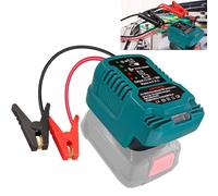 Jump Starter Adapter for Bosch 18V Home and Garden PBA Li-ion Battery Powered with Jumper Cable Clamps Portable Car Battery Charger Jump Starter(Battery Not Included)
