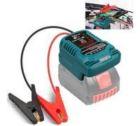 Jump Starter Adapter for Bosch Professional 18V System GBA Li-ion Battery Powered with Jumper Cable Clamps Portable Car Battery Charger Jump Starter(Battery Not Included)