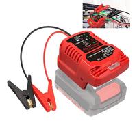 Jump Starter Adapter for Einhell 18V Power X-Change Li-ion Battery Powered with Jumper Cable Clamps Portable Car Battery Charger Jump Starter(Battery Not Included)