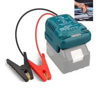 Jump Starter Adapter for Makita 18V Li-ion Battery Powered with Jumper Cable Clamps Portable Car Battery Charger Jump Starter(Battery Not Included)