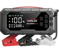 Jump Starter Power Pack with Air Compressor, ANFLAG 7000A 160PSI Car Battery Booster Jump Starter(All Gas/14L Diesel/Hybrid), 12V Portable Car Starter Power Bank with Jump Leads, Gloves, Lights