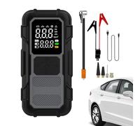 Jump Starter with Air Compressor,12V Power Bank with Cables | Cold Weather Car Jump Starter,for Long Trips Urban Road Everyday Driving Commuting Drivers Professionals