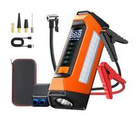 Jump Starter with Air Pump 6000A, Portable Battery Jump Box & Compressor, LED Light, USB Quick Charge for Vehicle Jump Starts and Tire Inflation