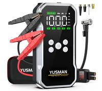 Jump Starter YUSMAN F03 Power Bank with Compressor 7000A Car Jump Starter for All Petrol Engines & 7L Diesel 150PSI Air Pump with LCD & Multifunctional Torch