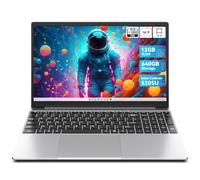 jumper 15.6 inch Laptop with Office 365, HD Display Laptops, 12GB RAM 640GB (512G SSD+128G eMMc) Notebook, 5000mAh Battery, 5205U Processor, Keyboard Film UK, Suitable for Business and Students