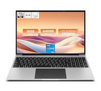 jumper 16 inch laptop, Celeron N95 Notebook, 16GB DDR4 640GB (128G eMMc+512G SSD) laptops, 1920x1200 FHD IPS display (16:10), BluetoothT 4.0, 2.4G+5G WIFI, Suitable for Students