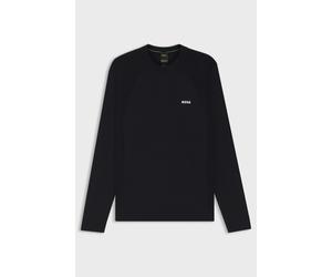 Jumper BOSS Mens Dark Blue Round Neck Knitwear With Logo - Momentum_Lite Size M