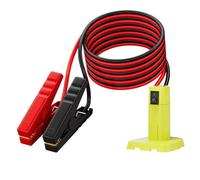 Jumper Cables Adapter For R.yobi 18V Battery, 12AWG 6FT Portable Battery Jump Cables Power Automotive For St Starter Booster