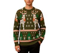 Jumper Christmas-Xmas Sweater Mens-Cozy And Couple Sweater Coat - Stylish Loose Knitwear For Fall Winter Comfort And Holiday Cheer Perfect Relaxed Fit For A Fashionable Korean Style Wardrobe