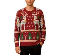 Jumper Christmas-Xmas Sweater Mens-Cozy And Couple Sweater Coat - Stylish Loose Knitwear For Fall Winter Comfort And Holiday Cheer Perfect Relaxed Fit For A Fashionable Korean Style Wardrobe