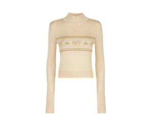 Jumper - female - Chiara Ferragni Collection - Turtlenecks - Beige - M - Knitwear M