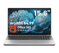 jumper Laptop with Office 365, 15.6 inch HD Display, 4GB RAM 128GB Storage, 5205U Processor, 38Wh Battery, Dual Stereo Speakers, USB3.0, Portable Laptops for Business, School, and Work