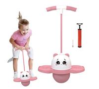 Jumper - Panda Jumping Ball With Colorful Light Ba-ll Pump | Balance Jum- B-all With Handle Safe Jumping Ball | Non-Slip Balance Board Toy For Kids Outdoor Birthday Easter Play Use